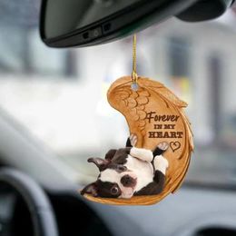 Interior Decorations Car Hanging Pendant Decorative Cute Acrylic Creative Dog Shape Widget Key Backpack Decoration AccessoriesInterior