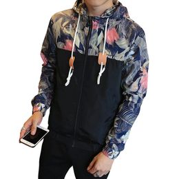 long thin jackets UK - Men's Jackets Mens Fashion Jacket Thin Slim Long Sleeve Camouflage Military Hooded Windbreaker Zipper Outwear Army Brand ClothingMen's