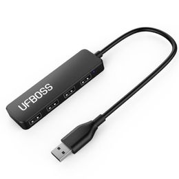 Hubs USB USB2.0 Ultra-Slim 4 Port 2.0 Hight Speed 30CM HUB Adapter For PC Laptop SurfaceUSB