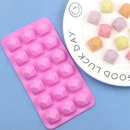 18 Cavity Diamond Silicone Baking Moulds for Candy Chocolate Cake Jelly and Pudding Ice Cube