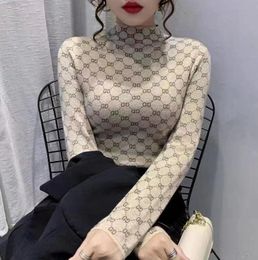 new Women Sweater Knitted Pullover Luxury GGity Letter Sweaters Long Sleeve Tops Pull Femme Jumper