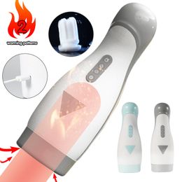 Automatic Male Masturbator Real Sucking Blowjob Masturbator Cup Vibrator Sex Toys For Men Adult Goods Strong Suction Vibration 220822