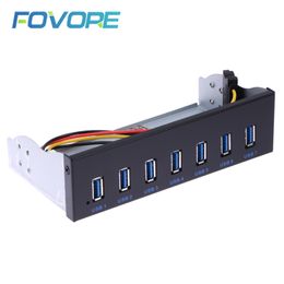 Hubs Ports USB 2.0 3.0 Hub 5Gbs 5.25" CD-ROM Drive Bay CD ROM Front Panel For Computer Case 19-pin To Type-A Male CableUSB