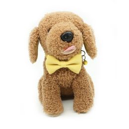 Dog Collars & Leashes Adjustable Soft Pet Harness Leash Collar Set Cute Bow Double Layer Small Medium Outdoor WalkingDog