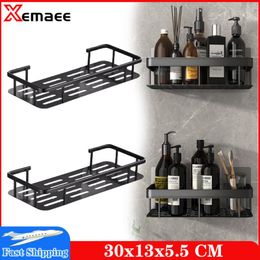 Hooks & Rails Shower Storage Holder Rack Organizer Bathroom Shelf Shampoo Tray Stand No Drilling With Suction Cup Household AccessoriesHooks