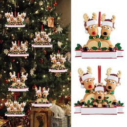 Interior Decorations Car Ornaments Christmas Reindeer Family Pendant Cute Home Tree DecorInterior