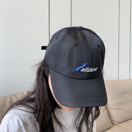 Nylon Polyester Letter Embroidery Soft Top Cap Sports Leisure Brim Dome Summer Baseball Cap Accessories Gift