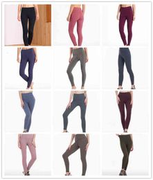 Womens Leggings Solid Yoga Pants Women High Waist running outfits ladies sports full legging lady pant workout