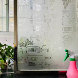 Window Stickers Stained Decorative Film Static Self Adhesive Glass Sticker Heat Control Cling For Home Door DecalsWindow StickersWindow