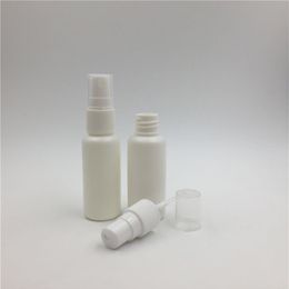 white bottles mist spray UK - 100 sets 30ml 1oz HDPE Empty White Plastic Perfume Mist Spray Bottle Refillable Sprayer Bottle206d