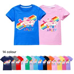 T-shirts Summer Kids Clothing T-shirt Girls Boys Cartoon Animal Print Tops Tees Boy Short Sleeve Clothes For Toddler Letter T ShirtT-shirts