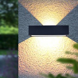 Outdoor Wall Lamps Solar Up And Down Lamp Garden Lighting Street Lights Landscape IP65 Waterproof Yard Light