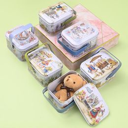 Gift Wrap Easter Decoration Supplies Creative Portable Tin Box Cookie Iron BoxGift WrapGift