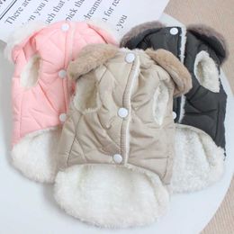 Dog Apparel Down Clothes Coat Parkas For Dogs Clothing Pet Outfits Cotton Warm Cute Soft Winter Yorkies Thermal Pink Boy Ropa Para PerroDog