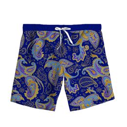 New Fashion 3D Print Paisley Bandana Woman Men Summer Beach Loose Shorts Casual Pants Polyester Plus Size S-7XL 013