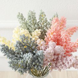 Decorative Flowers & Wreaths 2Pcs/Pack Artificial Vanilla Mini Foam Berry Spike Bouquet For Home Plants Wall Decoration Cereals Plant HeapDe
