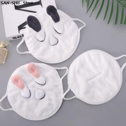 Towel Facial White Moisturizing And Hydrating Beauty Salon Cold Compress Mask Thickened Coral Fleece Face 24x24CMTowelTowel