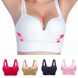 Yoga Outfit Sports Bra Women's Tube Top Active Female Underwear Sportswear Plus Size Tops Push Up Bralette Gym Without Frame BonesYoga