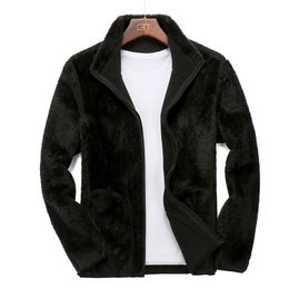 Men And Women Autumn Winter Outdoor Plus Fleece Jacket Couple Fleece Double Sided Wear Thick Warm Jacket 220818