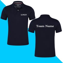 Top Quality Summer Short Sleeve Solid Classic Polo Shirts Custom Printed Design Po For Business Staff Company Uniform 220822