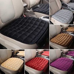 Car Seat Covers Universal Winter Warm Cover Cushion Front Rear Flocking Cloth Protector AccessoriesCar