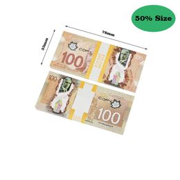 Prop Cad Game Money 5 10 20 50 100 Copy CANADIAN DOLLAR CANADA BANKNOTES FAKE NOTES MOVIE PROPS257h744F