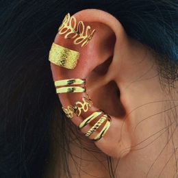 Vintage Screw Back Ear Cuff Non-Piercing Earrings Clips Fake Cartilage Jewelry