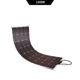 Taşınabilir Solarl Jeneratör 18V Esnek Panel 100W 200W 300W RV-Roof yat çatı için uygun kontrolörlü