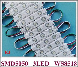 Magic Full Color LED Light Module med IC WS 8518 4 Wires CV från brytpunkt bättre än WS 2811 SMD 5050 RGB DC12V IP65