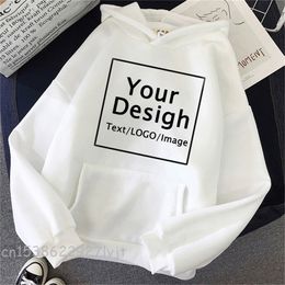 Men's Hoodies Sweatshirts Custom Print Diy Text Picture Hoodies Women Custom Hoodie Customise Personalised Hoodie Drop Sweatshirts 220826