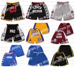 College Basketball Wears Team Basketball Shorts North Carolina Tar Heels Sport Wear Mamba Lower Merion Pants Men Stitched