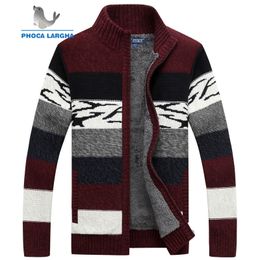 Men's Jackets Men's Knitted Cardigans Sweaters Winter Male Wool Sweater Slim Fit Zipper Sweaters Coat For Men Top Quality Brand Men's Clothing LLL220826