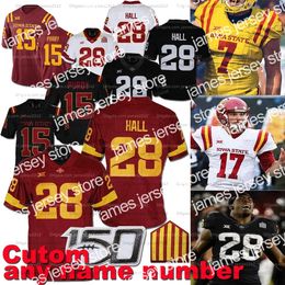 Football Jerseys Custom Men Women Youth Iowa State Cyclones Football Jersey College Xavier Hutchinson Brock Purdy Breece Hall Sean Shaw Jr. Charlie Kolar