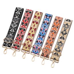 Bag Strap For Women Removable DIY Shoulder Rainbow Handbag Accessories Cross Body Messenger Nylon Bags Straps