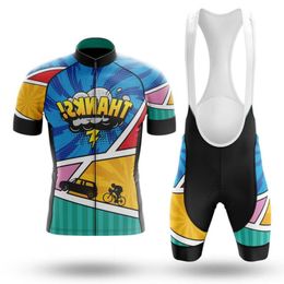 Pro Team Cycling Jersey Sets 2024 Don't Run Me Over Summer Short Sleeve Mountain Bike Clothes Breathable Clothing MTB Ropa Ciclismo Suits