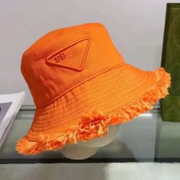 Casquette Bob Wide Brim Hats Designer Bucket Hat For Women Frayed Cap249c