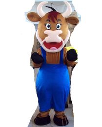 Factory direct sale Cow Mascot Costume Cartoon Character Adult Size