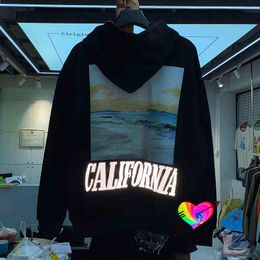 Men's Hoodies Sweatshirts ASKYURSELF Hoodie 2021FW Men Women High Quality Reflective ASKYURSELF California Sweatshirts Oversize Thicken Pullovers T220825