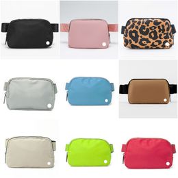 Shoulder LU Bags Women Men Waist Gym Running Outdoor Sports Waistpacks Travel Phone Coin Purse Casual Chest Pack Cross Body Bag Waterproof