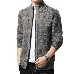 Men's Jackets Men's Cardigan Knitted Sweater Men Clothing Zipper Knitted Sweater Fleece Homme Casual Sweaters Trend Casual Jacket 4XL 220826