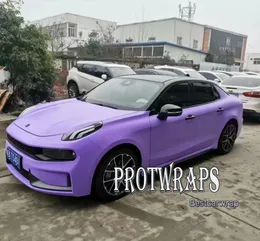 Premium Super Matte Lavender Vinyl Wrap Sticker For Whole Car Wrapping Covering Film1080 Series With Air Release Initial Low Tack Glue 1.52x20m Roll 5x65ft