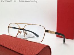 New fashion design optical glasses metal frame model 00057 simple popular style square transparent lens can be prescription clear lenses