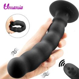 sex toys suction UK - Sex toys Vibrator Massager Anal Toys Prostate Massage Beads Vibrating Plugs Male Sexy Female and Adult Suction Cups Dildos Vibrators