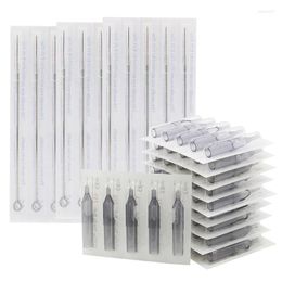 Tattoo Needles 50pcs Assorted Sterilized Mixed 3/5/7/9RL 3/5/7/9RS 7/9M1 Size And Disposable Tips Combo