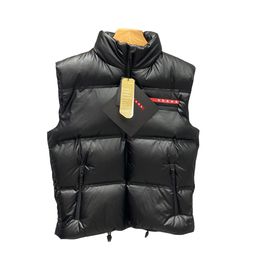 Italy Famous luxury Men Goose Down Vest HX017 North Winter Coat Ultra light and Thick Red Label Limited Series Comfortable And Warm Jacket Man Clothing S-2XL