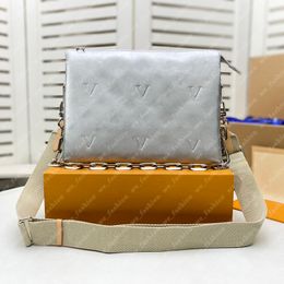 2022 Shoulder Bag for Women Men Designer Handbag Crossbody Bags Mens Handbags Clutch Crafted Puffy Wallet Black Tote Silver Gold 0826