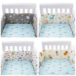 Bed Rails 30x200cm Baby Bed Bumper For borns Baby Room Decoration Thick Soft Crib Protector For Kids Cot Cushion With Cotton Cover 220826