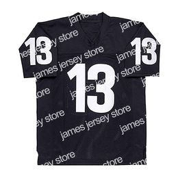 Football Jerseys Any Given Sunday #13 Willie Beamen Movie Men Football Jersey Stitched Black S-3XL High Quality