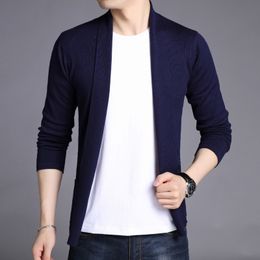 Men's Jackets Spring Autumn men knit Cardigan Mens Fashion Sweaters Man's Knitwear Clothes Sweater coat 220826