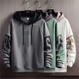 Men's Hoodies Sweatshirts Spring Autumn Kpop Fashion Harajuku Letter Print Streetwear Trend Clothing 220826